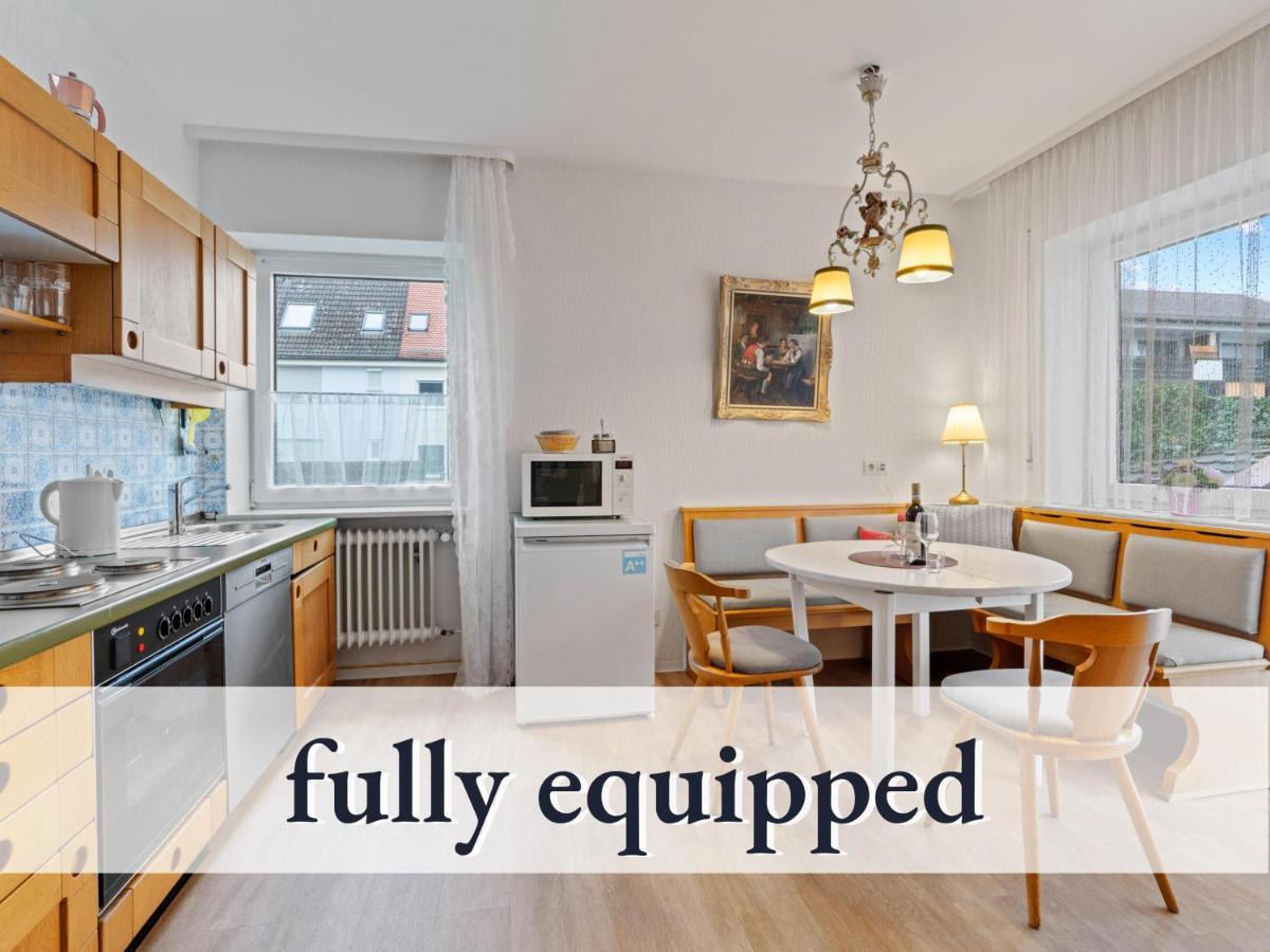 Sehr Grosse Ferienwohnung In Bester Lage Mit Grosser Sonnenterrasse L Innenstadtnaehe L 1 Minute Zum Bahnhof L Grosse Kueche L Tv L Extra-Wc L Free-Wlan L Willkommen Im Hallo!-Apartment 5 Bad Wörishofen Zewnętrze zdjęcie